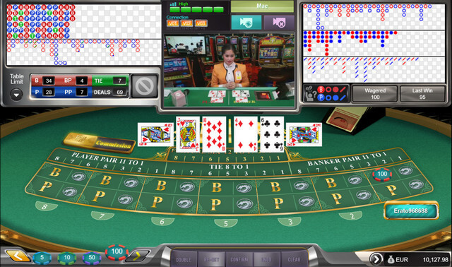 Live Dealer Baccarat Entry Screen 