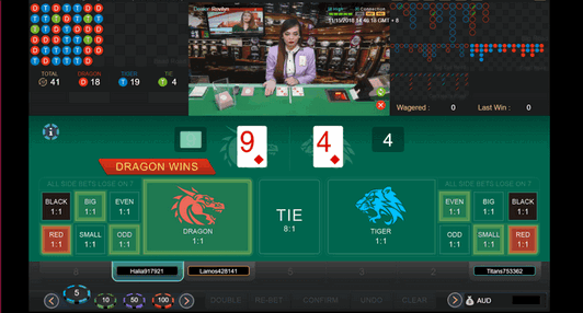 SBOTOP Live Casino Dragon Tiger